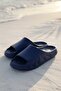 Navy Blue Flame Daily Balcony Garden Pool Beach Slippers Men's Slippers - 5