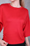 Women's Relaxed Fit Side Gathered Bat Sleeve Blouse - 3