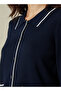 COLLARED KNIT CARDIGAN WITH CONTRAST PIPING - 4
