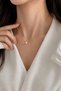 Women's Gold Color Zircon Stone Minimal Necklace - 3