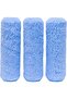 Paint Roller Covers, 17 cm, High-Density Blue Microfibre, Set of 3