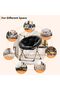 Folding Saucer Chair - Faux Fur Soft and Comfortable - Ideal for Bedroom, Living Room, Dormitory - Sturdy Frame - Suitable for Adults, Teens and Children - 4