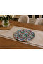 Round Decorative Tray with Leather Non-Slip Base |   Stylish Coffee and Tea Presentation Tray |   31X31 cm - 2