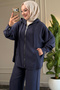5645 - Stylish Comfortable Cotton Fabric Hooded Casual Women's Set - 6