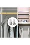 Oval Closet Rod End Flange Bracket, Wardrobe Hanger Pipe Fitting Oval Type, Wardrobe Tube Support Bracket with Screws (Pack Of 6) - 5