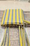 Yellow-Gray Balcony Screen with Ring Ties, Water-Resistant Outdoor Modern Balcony Tarpaulin - 2