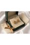 316L Steel Gold Color Spiral Model Women's Earrings Stylish Jewelry - 4