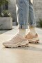 Ecru Tan Mesh Casual Summer Sneaker Women's Sports Shoes - 2