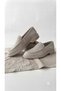 Women's Stone Color Suede Loafer Moccasin Daily Comfortable Classic Shoes - 4