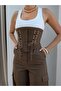 Corsage Detail Blouse Pants Set - 3