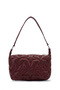 Star Detailed Mini Baguette Women's Crossbody Bag Alpha Claret Red