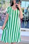 V-Neck Viscose Dress 6Y286 - 3