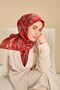 Twill Silk Scarf Serenit Strawberry Red 90X90