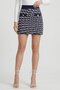 Women Knitted Mini Skirt, Multicolor