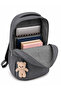 Crinkle School Bag Backpack Daily Trip Sports Travel Vacation Multi-Compartment Tablet Laptop Compartment - 6