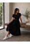 Women's Belted Poplin Midi Dress - 4