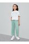Girls Printed Short Sleeves T-Shirt And Contrast Jogger Set