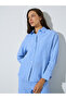Light Blue Striped Long Sleeve Shirt - 5