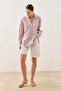 Open Collar Oval Shirt Pink - 6