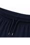 Men's Large Size Oversized Shorts with Zipper Pockets Flexible Casual Sports Shorts Navy Blue 2Xl-6Xl - 6