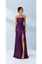 Women's Backless Bronchial Detailed Draped Strap Evening Dress