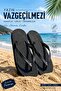 Women's Black Basic Comfortable Non-Painful Flip Flops Beach Slippers Flip Flok Summer Sea Pool Eva