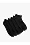 5-Piece Basic Cotton Booties Socks Set