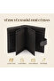 Men's Genuine Leather Wallet with Real Stitches, Medium Size, 14 Card Compartments, 2 Cash Compartments, 3 Photo Compartments, 2 Hidden Compartments, Clip Closure - 2