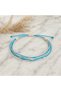 Two Color Multi Beaded String Bracelet Adjustable Macrame Design - 2