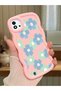 Realme C11 2021 Compatible Case Camera Protector Pink Silicone Couple Phone Case Floral Pattern