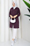 Women's Side Button Detailed Zipper Closure Cap - 3