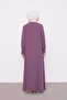 Plum Button Closure Robe - 6