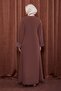 Coffee Stone Embroidered Ferace - 4