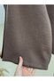 Gülbanu Altı Asymmetrical Wide Sleeve Trouser Suit-Bn4740 Brown - 5