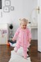 Baby Girl & Child Striped Bow Patterned Buttoned 100% Cotton Pajama Set (Mother and Child Sold Separately - Price Is for One Item.) - 6