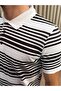 Knitwear Polo Collar Striped T-Shirt Code:Jsm26Pt-002 - 4