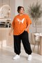 Women's Plus Size Oversize Butterfly Print 2-Piece Tracksuit Set Comfortable Fit Casual Loose Wide Leg Loose Suit Xl-2Xl-3Xl-4Xl-5Xl-6Xl-7Xl-8Xl
