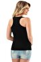 6 Pieces Women's Thick Strap Sports Cut Tank Top 92% Cotton 8% Lycra - 2