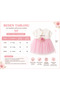 Baby Girl Bolero Tulle Evening Dress Pink Princess Dress Birthday Mevlüt Wedding - 8
