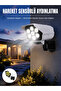 Solar Garden Lighting with Motion Sensor, Remote Control, and Camera Appearance - New Generation