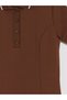 Lcw Kids Brown Polo Collar Pleated Girls' Dress - 6