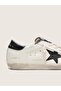 Super-Star LTD White Leather Black Star women Sneaker - 3