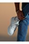 Jesse Model Genuine Leather Handmade White Antique Leather Sneaker Shoes - 3