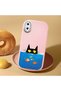 Pink Silicone Case with Shock-Absorbing Camera Protections Compatible with iPhone X/Xs - 2