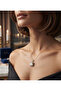 316L Steel Chain Gold Color Big Baguette Stone Necklace - 2