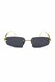 Women's Premium Velour Sunglasses Uv400 Cornered Black |   Case and Cleaning Cloth Gift Set - 6