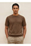 Crew Neck Popcorn Textured T-shirt - 5