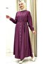 Giyık Is a Hijab-Style Full-Length Buttoned Outerwear Made of Strawberry Fabric. - 3