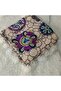 Handmade Needlework Writing, Scarf, Yemeni, Mevlit Cover, Head Cover, 4 Sides Embroidered, 100*100cm
