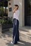 Y2K Parachute Pants Tracksuit Navy Blue - 4